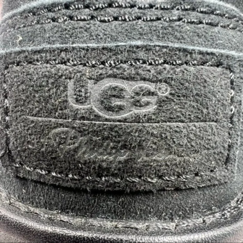 UGG Classic Short Zip Phillip Lim Black Suede Sheepskin Boots Women's Size 9.5 - Picture 3 of 8